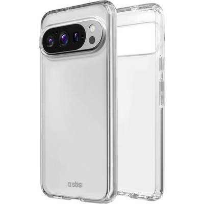 A clear phone case displayed on a smartphone, showing its transparent design and precise cutouts for the camera and buttons.