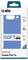Packaging for a blue 'SOFT CASE Instinct' phone case, designed for Google Pixel 9a. Features include slim design, wireless charge compatibility, and recyclable package.