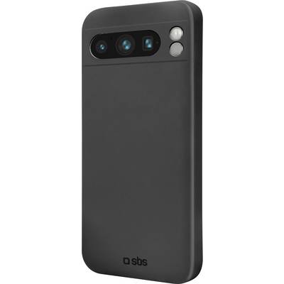 A black phone case with dual camera cutouts and flash slots, branded with 'sbs' at the bottom.