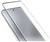 Tempered glass screen protector floating above a smartphone, emphasizing alignment and coverage.