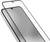 Tempered glass screen protector partially over a smartphone, demonstrating its alignment and fit.