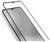 A smartphone with a transparent screen protector partially applied, showing a precise fit over the phone's display.