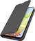 'Slim black phone case covers the front of a smartphone displaying a colorful home screen, providing protection while allowing easy access.'
