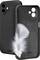 Black smartphone case with a white feather, suggesting it is lightweight.