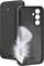 A phone case with a feather illustration, emphasizing its lightweight and slim design. The case has cutouts for the camera and buttons.