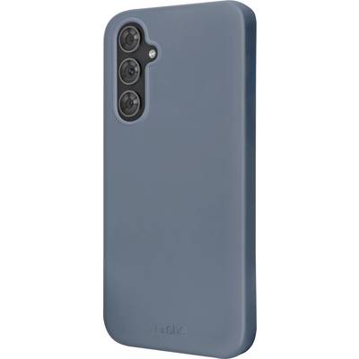 A blue smartphone case featuring precise cutouts for three rear camera lenses, shown in a slightly angled view.