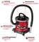 'Vacuum cleaner with 850 watts of power, 175 mbar suction power, blower function, 1.2 m hose, 2 m cable, 20 L container, 4 wheels.'