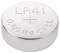 A silver button cell battery with the markings 'LR41', a plus symbol, and '0% Hg CELL'.