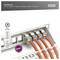 'Digitus DN-93615-12 CAT 6a Keystone Module, shielded, toolless, 12 pieces. Features orange cables and supports 10 Gbps transmission.'