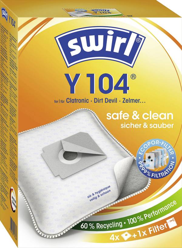 Swirl Y 104 MP Plus AirSpace Staubsaugerbeutel Vacuum cleaner bag 4 pc(s)