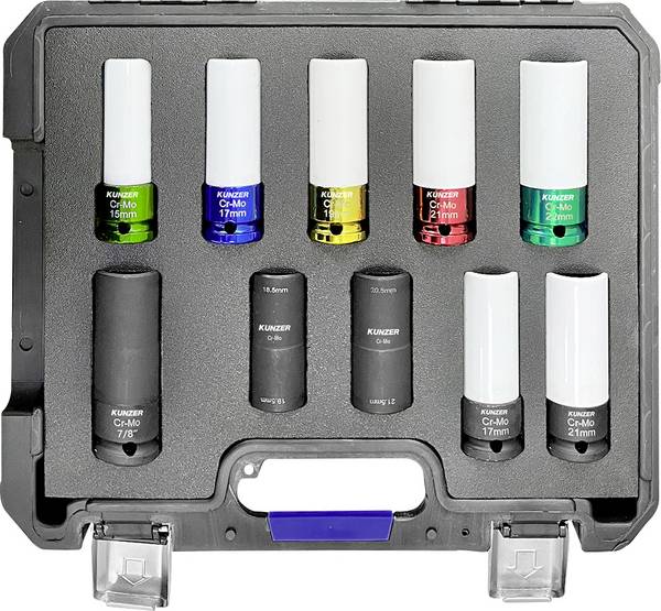 Kunzer 7RK10 Socket bit set 15 mm