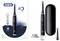 'Oral-B iO Series 6 Black Lava' electric toothbrush with five smart modes shown with its charging base, brush heads, and travel case.