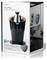 'Citrus Press with powerful 160-W motor' written on packaging showing a black and silver juicer by Nedis. A kitchen counter is visible.