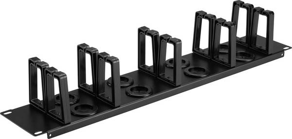 <br> Renkforce<br> RF-7116968<br> 19 inch<br> <br> Server rack cabinet cable duct<br> <br> 2 U<br> <br> 360 degree swivel cable brackets<br> <br> Black