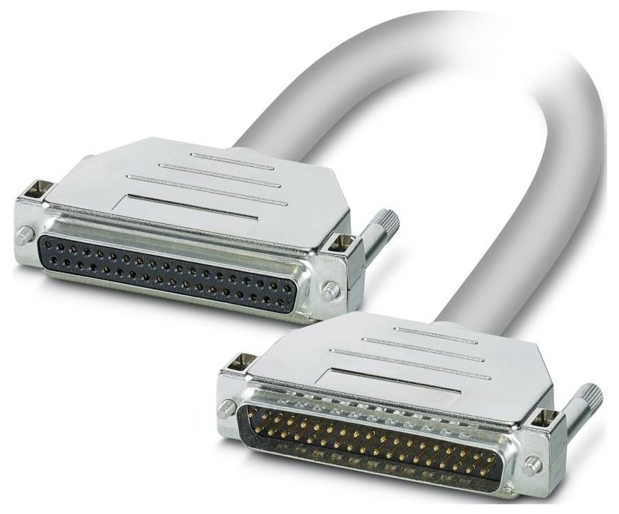 A gray cable with two identical 36-pin Centronics connectors, often used for parallel port connections in computers and printers.