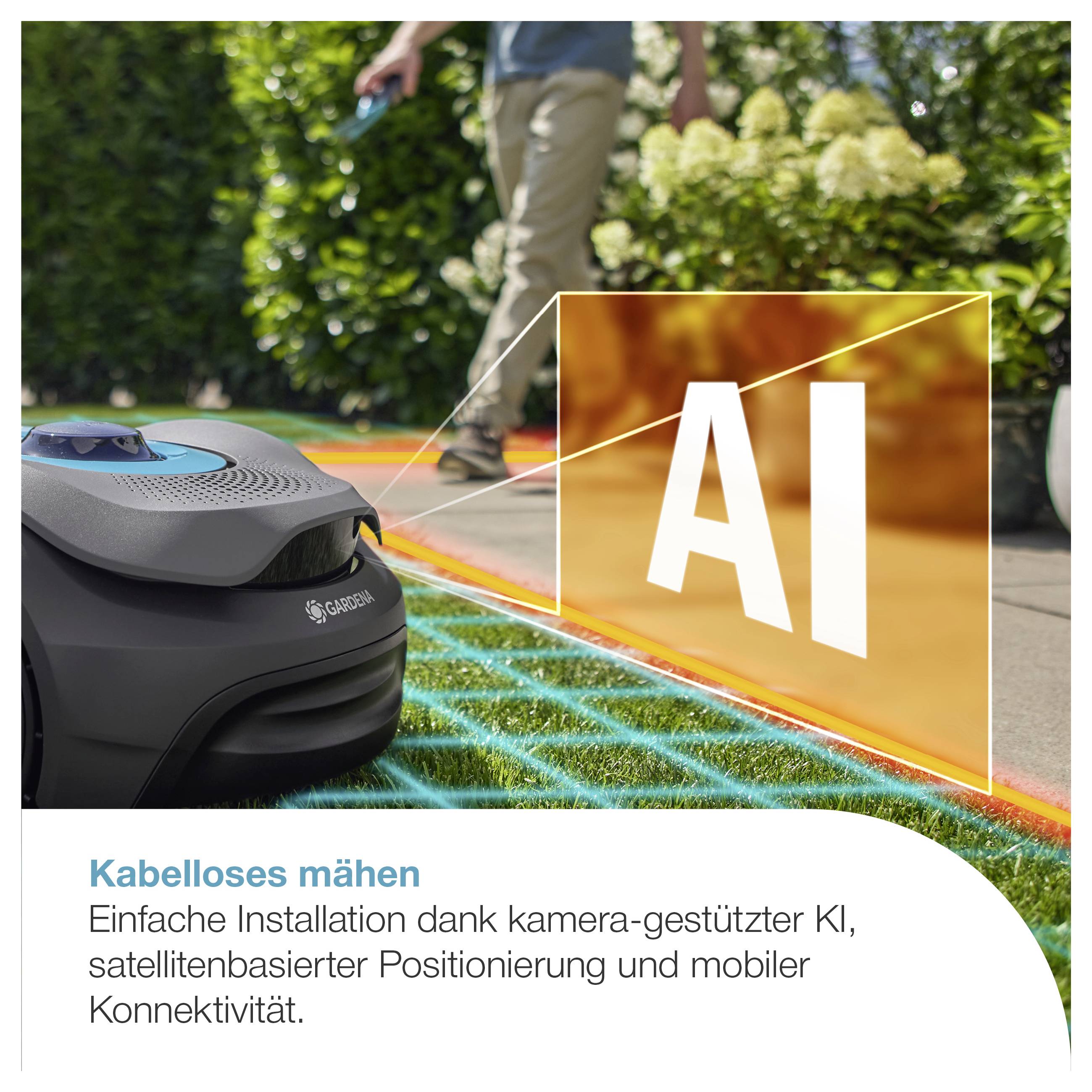 GARDENA 19941-20 Mähroboter smart SILENO sense Robotic lawn mower Suitable for areas up to 400 m²-1