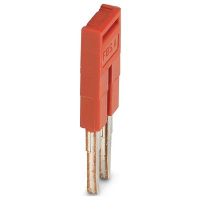 A red electrical connector with two metal prongs labeled 'FBS 4'.