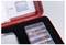 A close-up of a red case with compartments holding numbered plastic chips and instructional cards for educational or organizational use.
