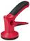 A red and black suction cup handle grip, typically used for safely lifting or moving glass or smooth objects, displayed upright.