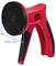 'Red suction tool with a black rubber pad, measuring 70 mm in diameter, designed for gripping and lifting smooth surfaces.'