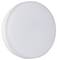 A round, white LED ceiling light with a clean, minimalistic design suitable for modern indoor spaces.