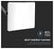 A white, rectangular LED floodlight with mounting bracket. Text reads 'Best Energy Saving'. Icon shows 80% energy savings.