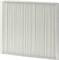 An air filter with white pleated fabric positioned vertically, used for trapping dust and particles in an HVAC system.