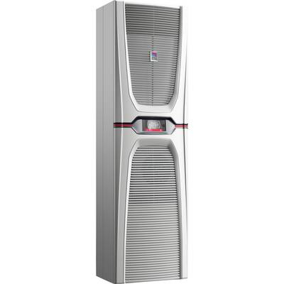 A tall, sleek air conditioning unit with a digital display showing '85'. The design features vertical vents and a curved panel.