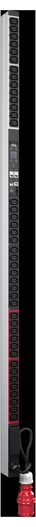 A tall, slim, black vertical tower fan with a glossy finish, showing a digital display and control panel near the top, against a plain background.