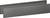 Two gray metal drawer components with slotted edges, likely part of a cabinet or furniture assembly system.