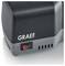 Electric device with a 'Graef' logo and a red on/off switch, shown from a close angle.