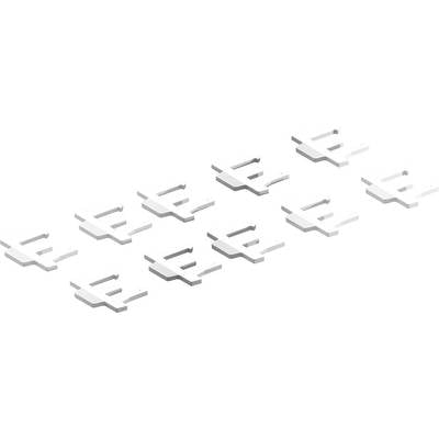 A linear arrangement of seven 3D models resembling simplified abstract planes, casting light shadows, repeating in two rows.
