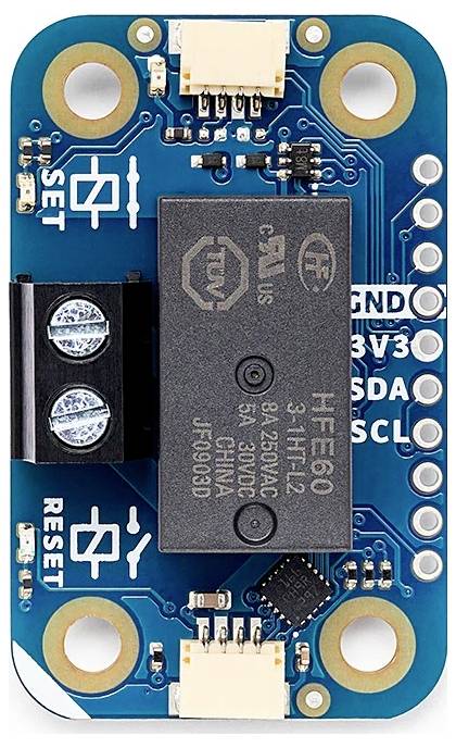 'Logic level converter module with visible pins and circuit components, used for interfacing different voltage levels in electronic projects.'