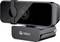 A black rectangular webcam with a lens cover on a stand, branded 'Teros', designed for video conferencing or streaming.