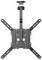 Adjustable ceiling TV mount with four articulated arms and central support bracket, shown in a closed X-shaped position.<br>