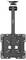 Black adjustable TV wall mount with extended arm and VESA plate for flat-screen installation