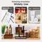'Widely Use' image showcases organization ideas: office supplies, hobby gifts, bathroom toiletries, and kitchen storage.