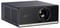 Black home theater projector with lens on the right, featuring perforated cooling vents on the sides.