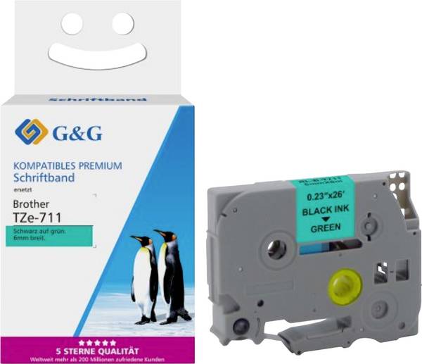 G&G  Labelling tape    Font colour: Black  8 m