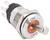 A metal toggle switch, labeled 'ON' and 'OFF', is set in an 'OFF' position. The switch has three connecting prongs.