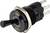 A black toggle switch labeled 'ON' at the top and 'OFF' at the bottom, shown in the off position, with three metal terminals.