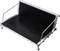 Stainless steel countertop grill or broiler with black ridged cooking surface and metal side handles, shown on a white background.