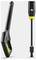 Pressure washer spray gun and nozzle with ergonomic design, featuring a black and yellow color scheme.