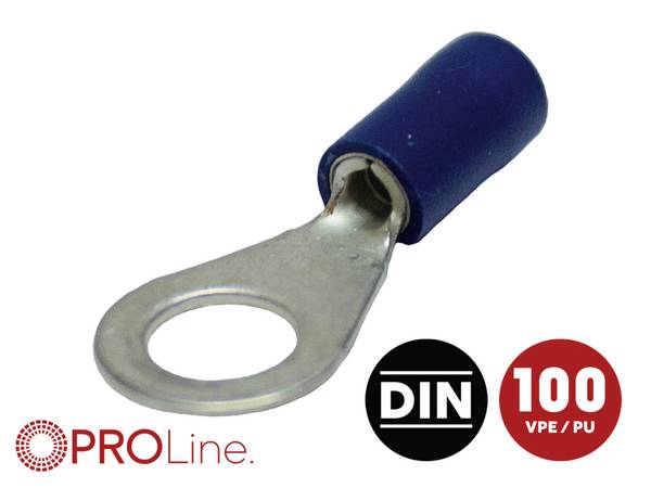 ACV  Ring terminal  Cross section (max.)=2.5 mm² Hole Ø=6.5 mm Insulated Blue 1 pc(s) Piece