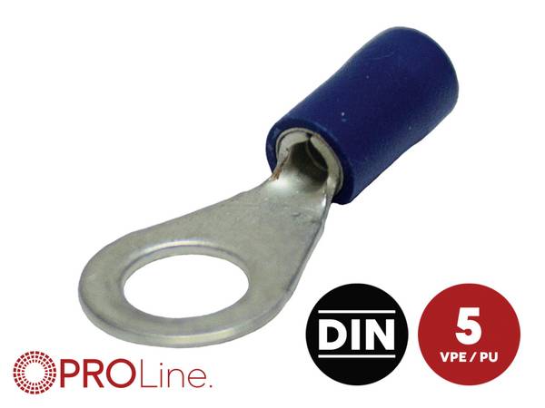 ACV Ring terminal Cross section (max.)=2.5 mm² Hole Ø=6.5 mm Insulated Blue 1 pc(s) Piece