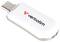White Verbatim USB flash drive with a USB-C connector, shown on a plain background with 'Verbatim' logo and 512GB marking.<br>