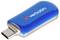 Blue Verbatim USB-C flash drive with silver connector, labeled '512GB', shown on a white background.