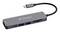 Verbatim USB-C hub with two USB-A ports, SD/microSD slots, and attached USB-C cable.