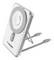 Silver Verbatim wireless charging phone stand with adjustable kickstand and attached USB-C cable<br>