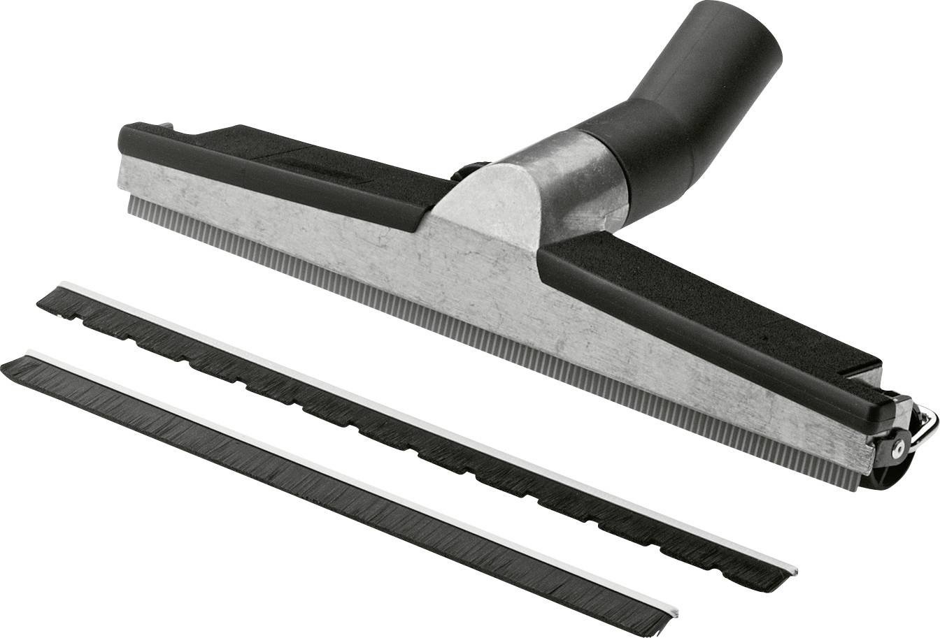 A vacuum cleaner floor nozzle with bristle attachments, designed for efficient carpet cleaning.